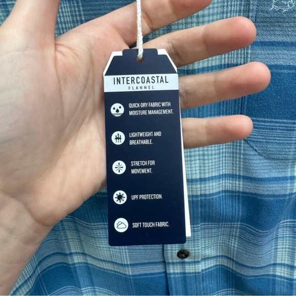 Southern Tide Shirt Men's Size S Blue White
Plaid Flannel Button Up Casual New - Picture 5 of 5